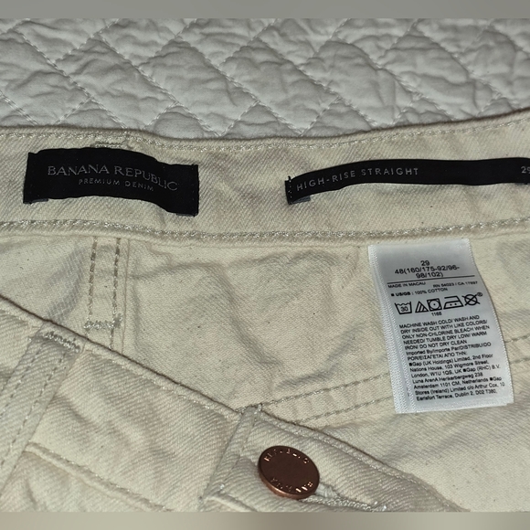 NWT Banana Republic High Rise Straight Jeans Women's Size 29 - Picture 9 of 10